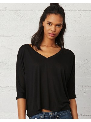 Flowy Boxy V-Neck T-Shirt