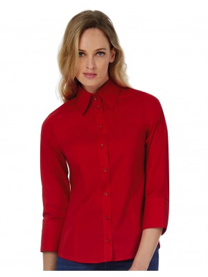 Poplin Blouse with 3/4 Sleeves - SW520