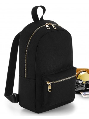 Metallic Zip Mini Backpack