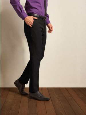 MEN’S SLIM FIT POLYESTER TROUSERS