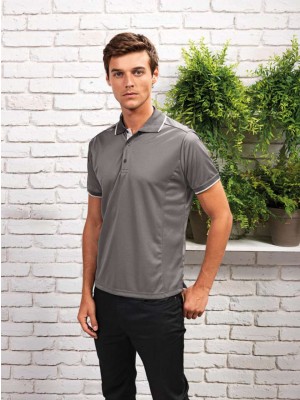 MEN’ S CONTRAST COOLCHECKER POLO