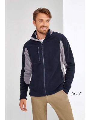 NORDIC MEN’S BICOLOR ZIPPED FLEECE JACKET